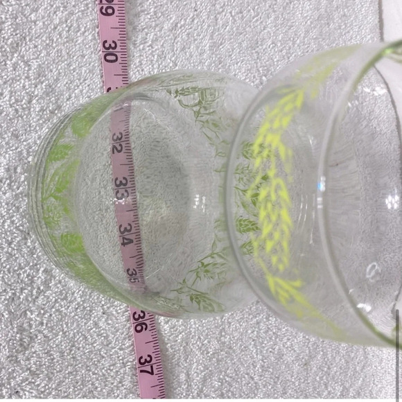 Vintage Libbey Spring  Floral Glass Juice Carafe Decanter Vase - Picture 10 of 11